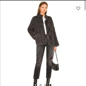 Free People Quilted Dolman Jacket